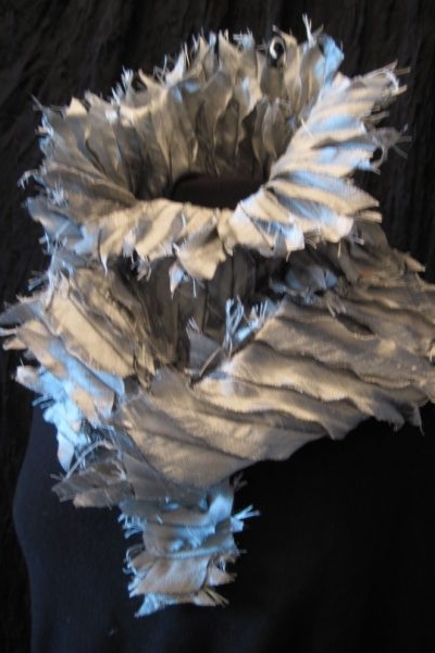 Silver Accordion Scarf